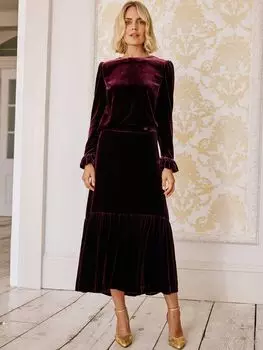 Бархатная юбка Aspiga Eva, ягодный