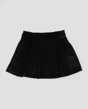 Бархатная юбка для девочки Foque, черный