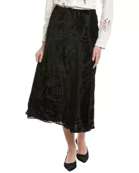 Бархатная юбка Vince Camuto Burnout, черный