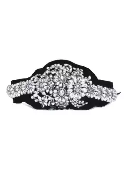 Бархатное колье со стразами VALENTINO GARAVANI, черный