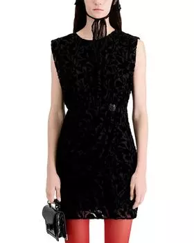 Бархатное мини-платье Burnout The Kooples, цвет Black