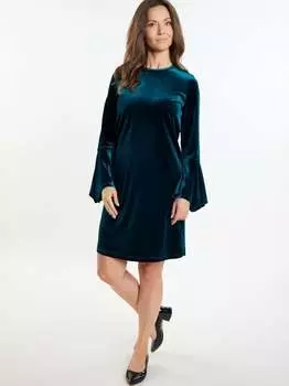 Бархатное мини-платье Usha, синий