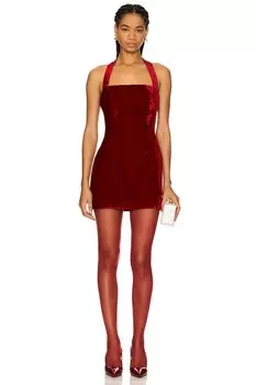 Бархатное мини-платье vivica Lovers And Friends, красный