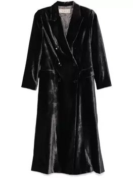 Бархатное пальто Blanca Vita, серый