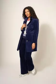 Бархатное пальто Карла White Stuff, синий