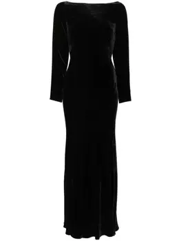 Бархатное платье Devina Rixo, черный