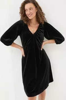 Бархатное платье Fatface Gracie Fat Face, черный