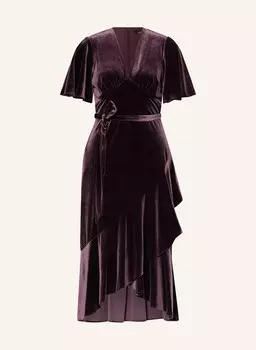 Бархатное платье LAUREN RALPH LAUREN, темно-фиолетовый