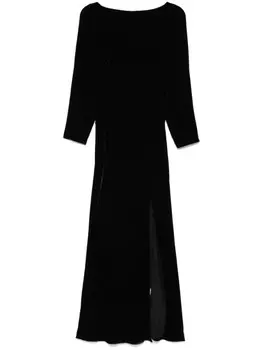 Бархатное платье макси Rixo, черный