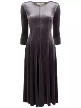 Бархатное платье миди Adonis Blanca Vita, серый