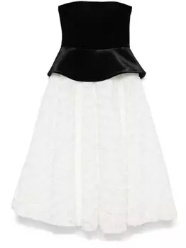 Бархатное платье миди NISSA, черный