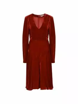 Бархатное платье миди Stella McCartney