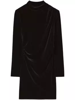 Бархатное платье мини Claudie Pierlot, черный