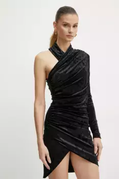 Бархатное платье Pinko, черный