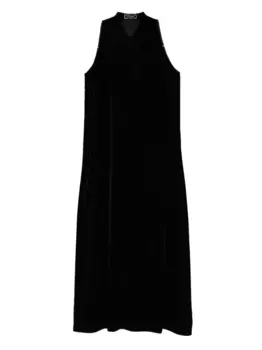 Бархатное платье с бантом STYLAND, черный