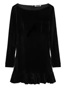 Бархатное платье с оборками Ciao Lucia, черный