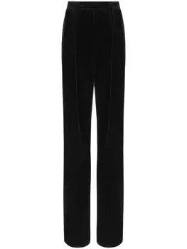 Бархатные брюки Balmain, черный