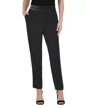 Бархатные брюки BCBGMAXAZRIA, черный