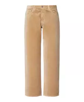 Бархатные брюки бойфренды Massimo Alba, бежевый