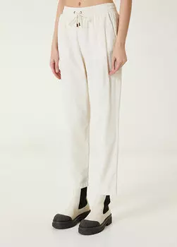 Бархатные брюки цвета экрю Network