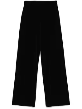 Бархатные брюки Emporio Armani, черный