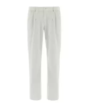 Бархатные брюки Herno, белый