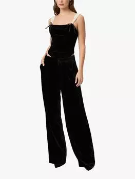 Бархатные брюки kara PAIGE, черный