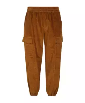 Бархатные брюки Marcelo Burlon, коричневый