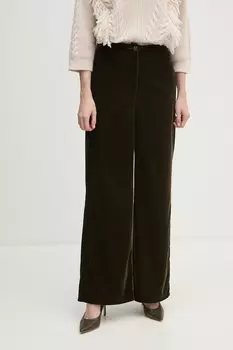 Бархатные брюки Max&Co., зеленый