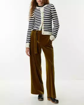 Бархатные брюки Sfera, цвет Verde Oliva