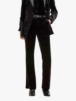 Бархатные брюки SISLEY, черный