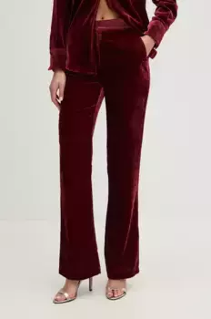 Бархатные брюки Sisley, гранатовый