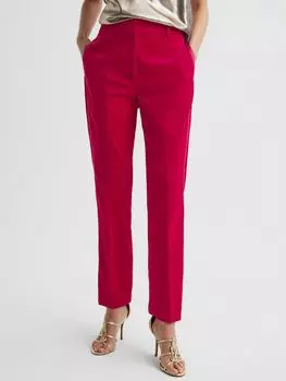 Бархатные брюки строгого кроя Rosa Reiss, розовый