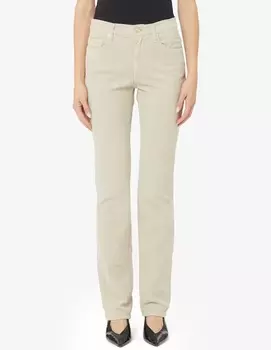 Бархатные брюки узкого кроя с 5 карманами Elizabeth Ascot, бежевый