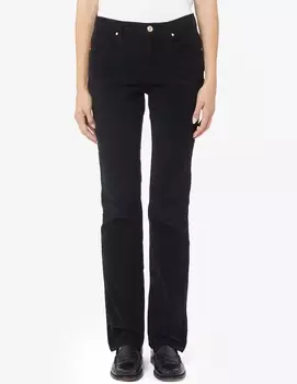 Бархатные брюки узкого кроя с 5 карманами Elizabeth Ascot, черный