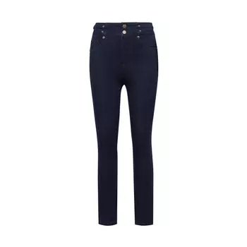 Бархатные джинсы Deep Breath с двойной талией, черный