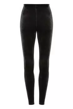 Бархатные леггинсы Commando, черный