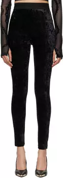 Бархатные леггинсы Versace Jeans Couture