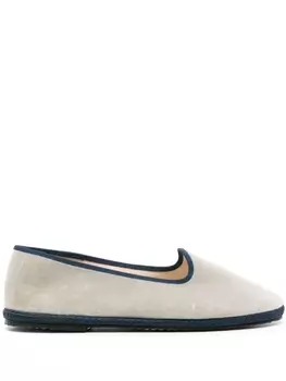 Бархатные лоферы William IV Scarosso, серый