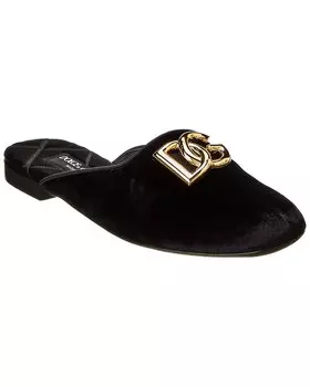 Бархатные мюли Dolce & Gabbana, черный