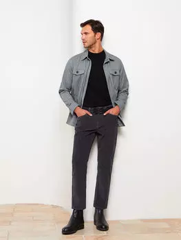 Бархатные мужские брюки чинос стандартной посадки LCWAIKIKI Classic