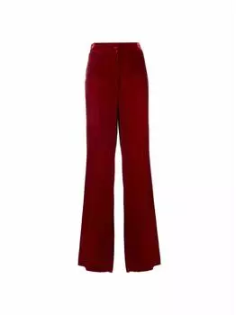Бархатные прямые брюки Stella McCartney