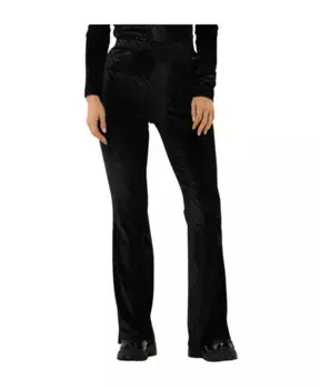 Бархатные расклешенные брюки с зеброй Colourful Rebel, синий