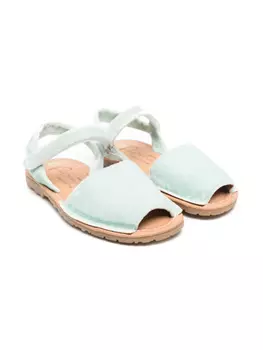 Бархатные сандалии Eli1957, зеленый