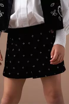 Бархатные шорты Paris с бисером Angel & Rocket, черный