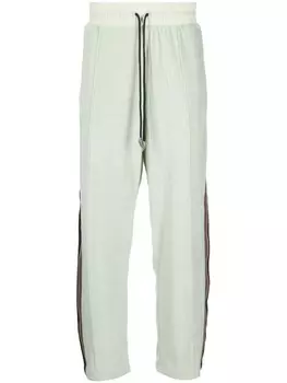 Бархатные спортивные брюки Roberto Cavalli, зеленый