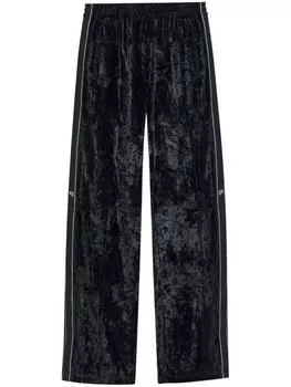 Бархатные спортивные штаны Alexander Wang, черный