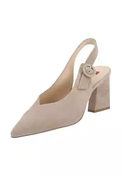 Бархатные туфли Hogl, тауп