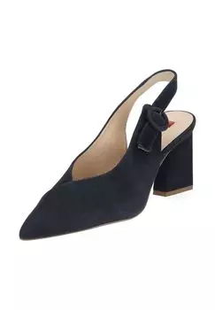 Бархатные туфли Hogl, темно-синий