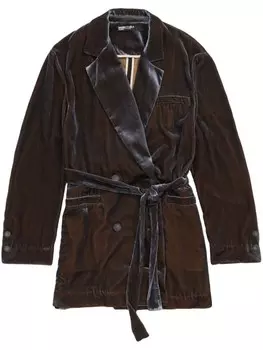 Бархатный блейзер Bimba y Lola, коричневый